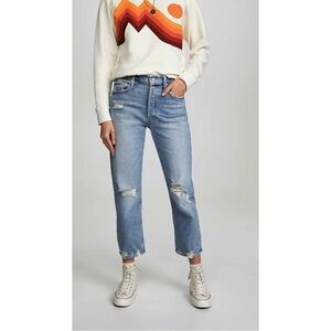 Mother Superior The Tomcat Straight Leg Jeans in The Confession Wash Size 30